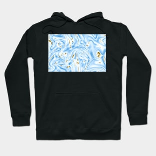 Abstract Swirling Marble Pattern Hoodie